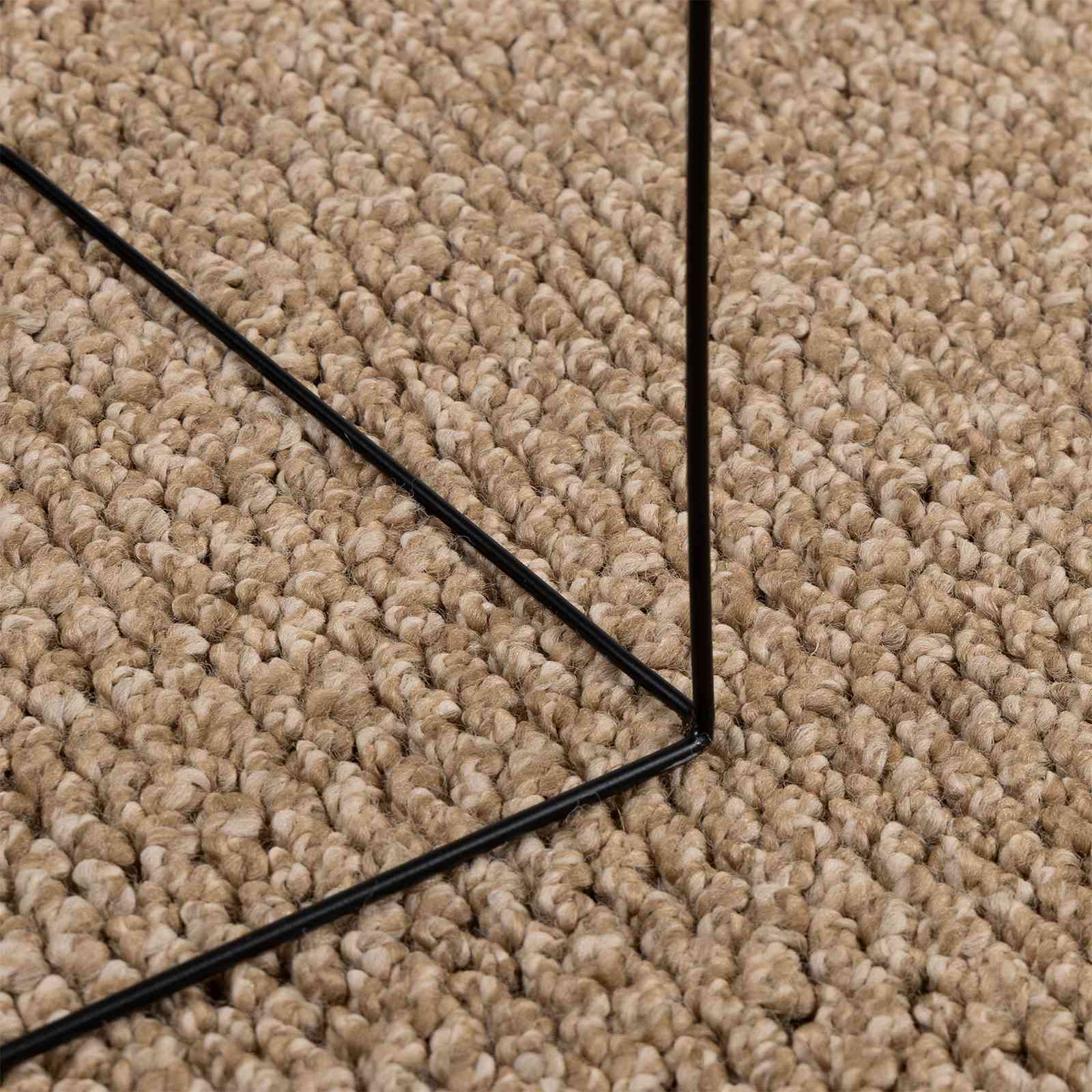 Vloerkleden Rond AGIRA Naturel Ø 200 CM Polyester