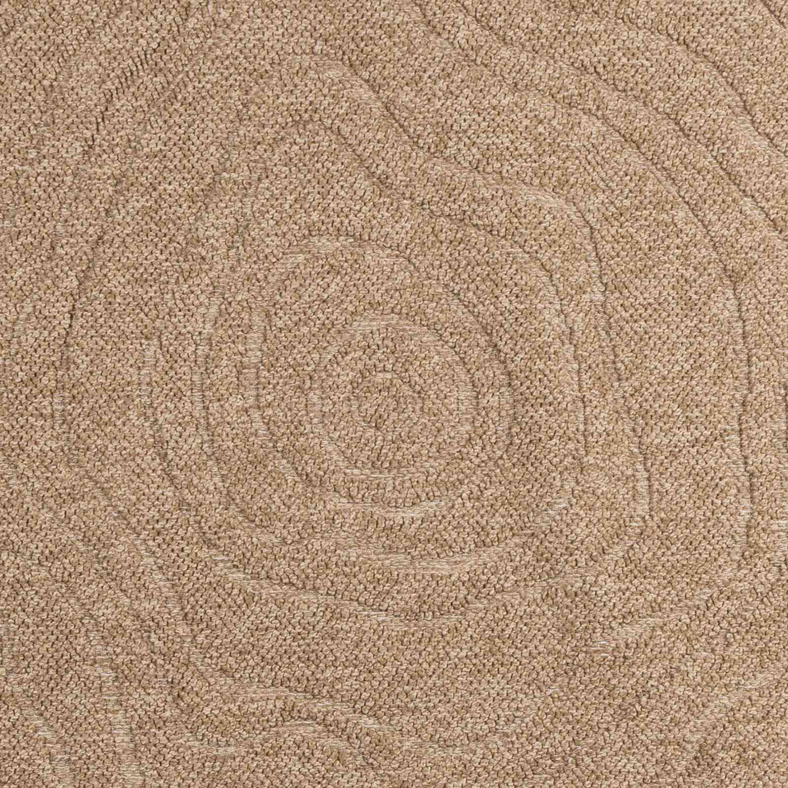 Vloerkleden Moiré Rechthoekig AGIRA Naturel 150 x 80 cm