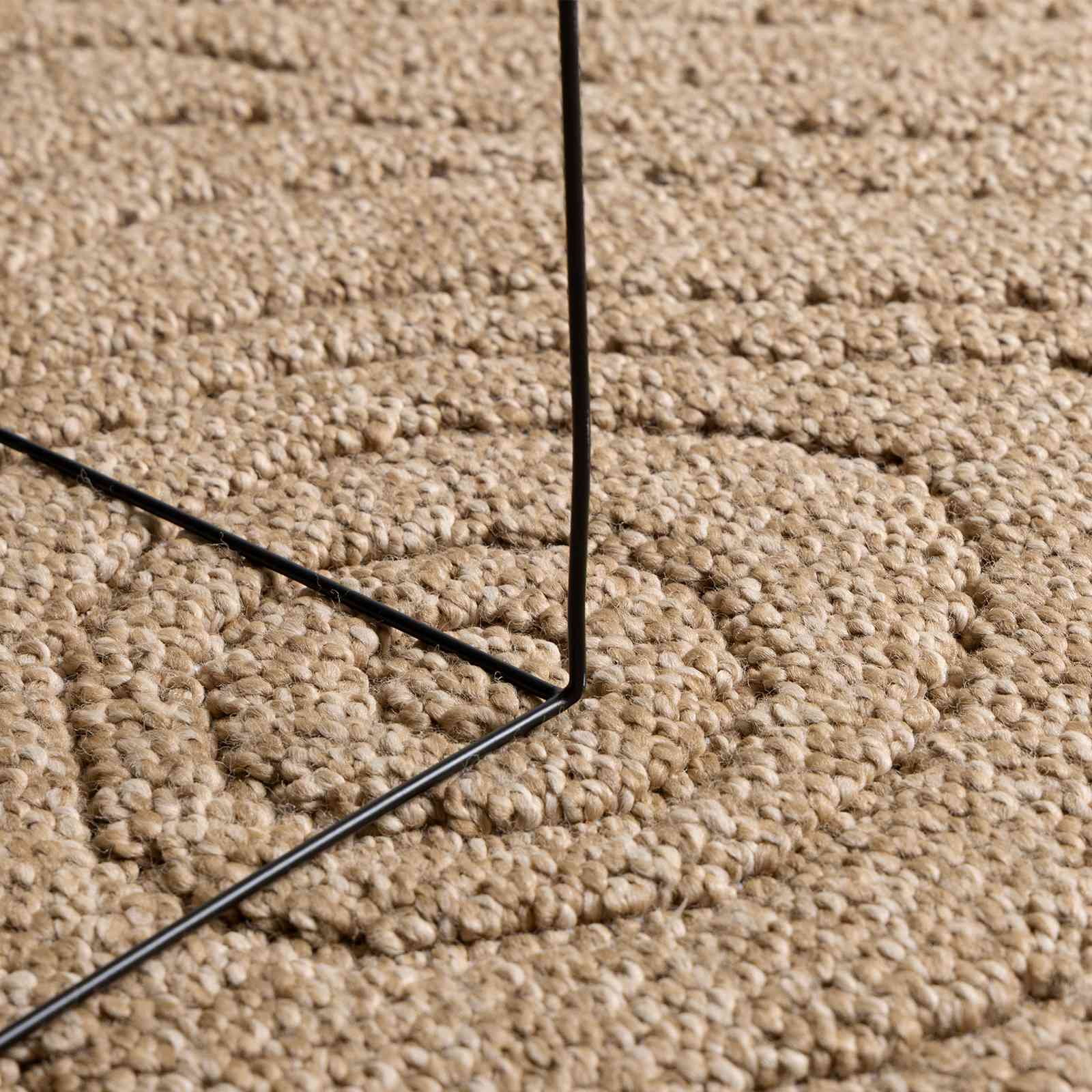 Vloerkleden Moiré AGIRA Naturel 340 x 240 cm Polyester