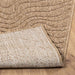 Vloerkleden Moiré Vierkant AGIRA Naturel 120 x 120 cm Polyester