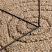 Vloerkleden Rond Moiré AGIRA Naturel Ø 120 CM Polyester