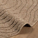 Vloerkleden Rond Moiré AGIRA Naturel Ø 120 CM Polyester