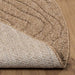 Vloerkleden Rond Moiré AGIRA Naturel Ø 160 CM Polyester
