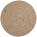 Vloerkleden Rond Moiré AGIRA Naturel Ø 200 CM Polyester