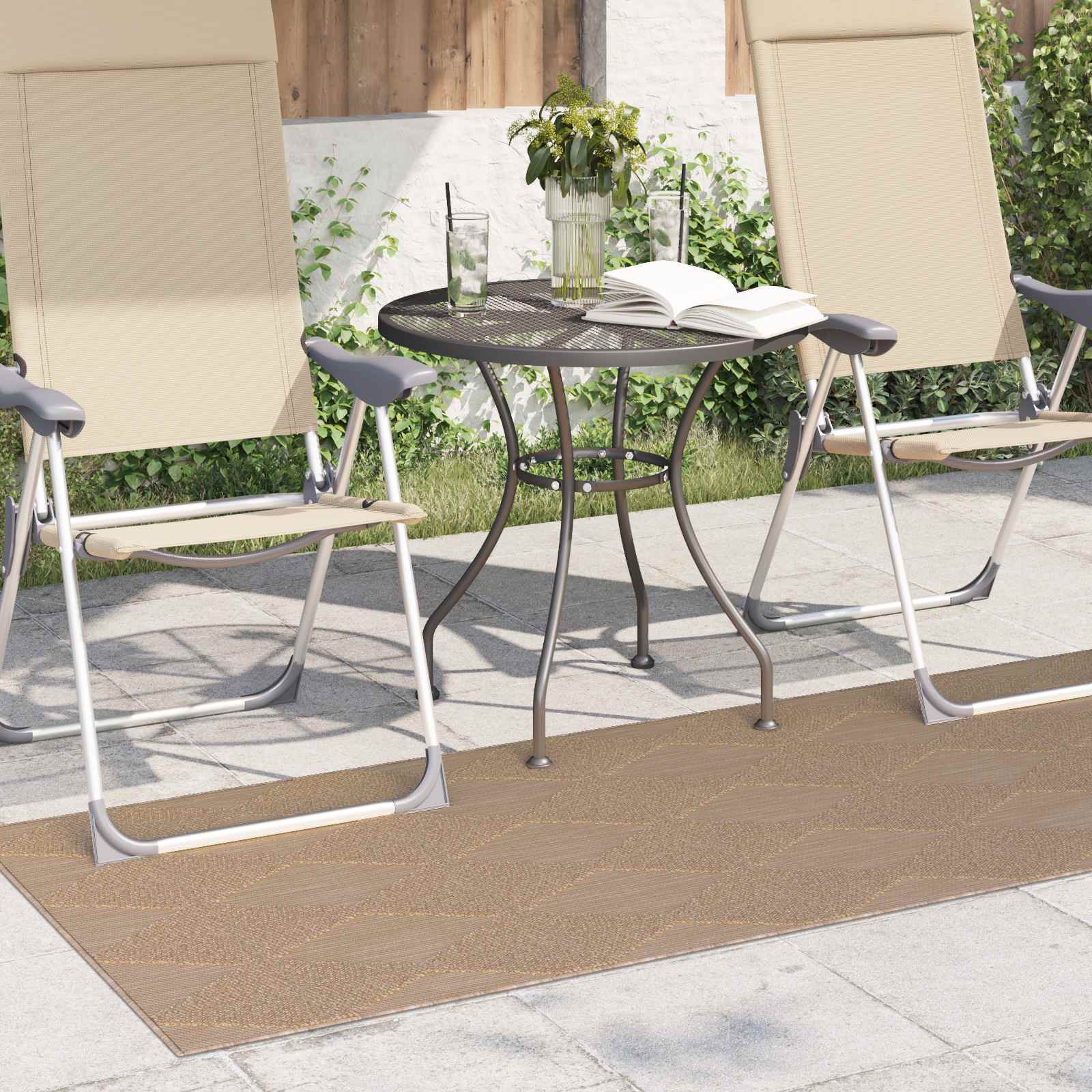 Vloerkleden Rechthoekig AGIRA Naturel 150 x 80 cm Polyester