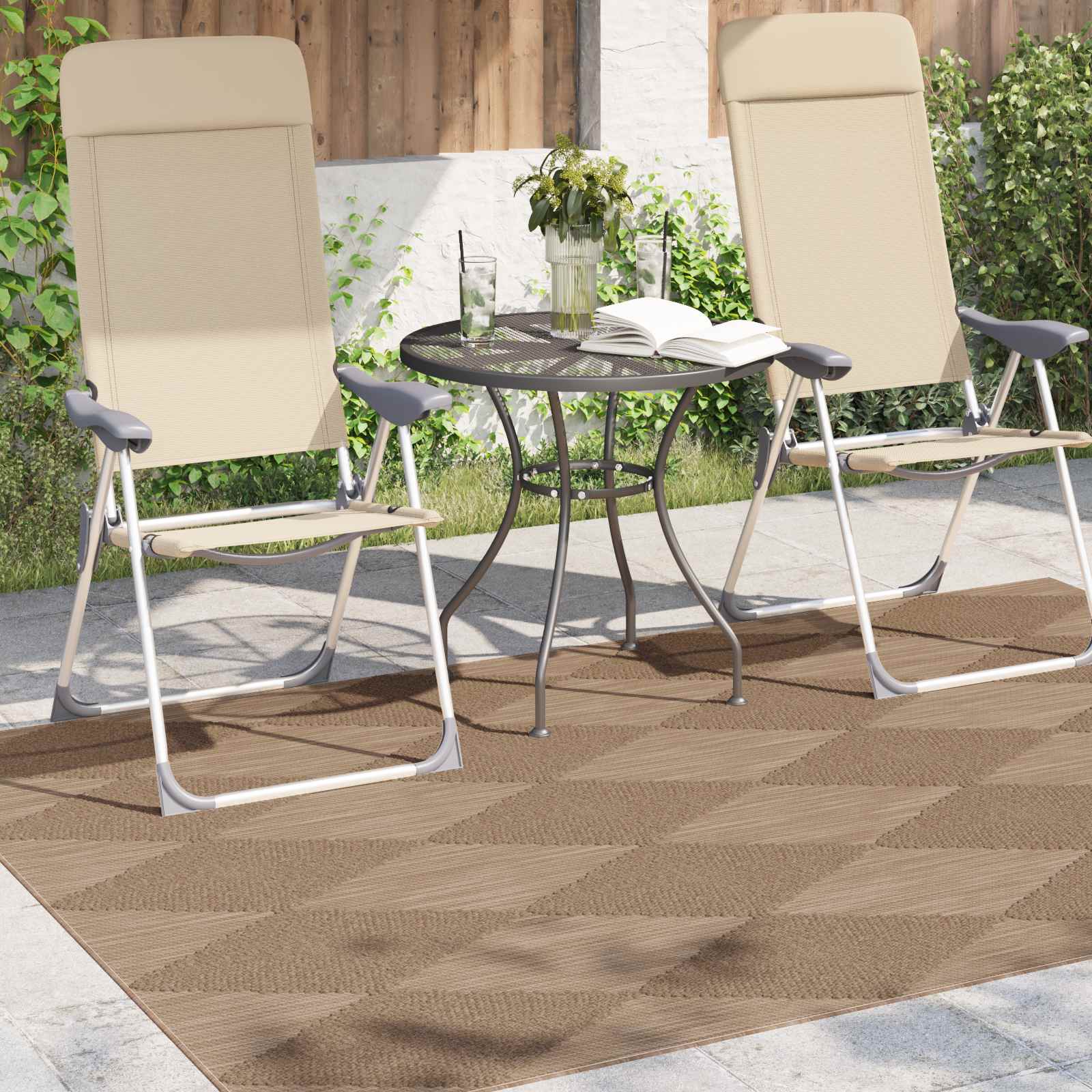 Vloerkleden Rechthoekig AGIRA Naturel 200 x 140 cm Polyester