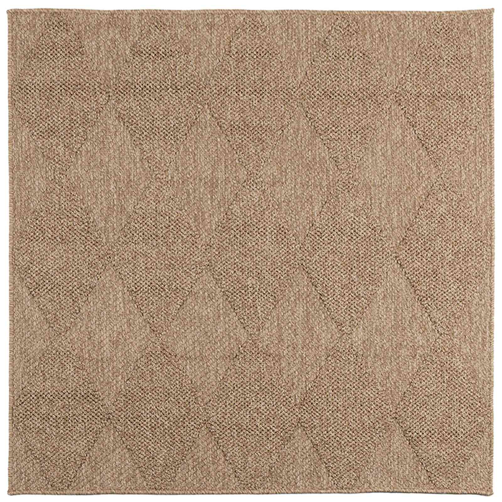 Vloerkleden Vierkant AGIRA Naturel 200 x 200 cm Polyester