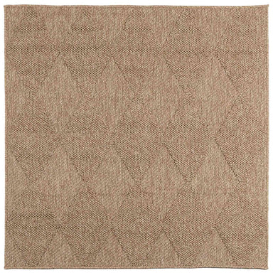 Vloerkleden Vierkant AGIRA Naturel 200 x 200 cm Polyester