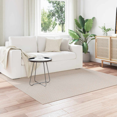Vloerkleden Vierkant FARO Crème 120 x 120 cm Polyester