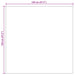 Vloerkleden Vierkant FARO Crème 120 x 120 cm Polyester