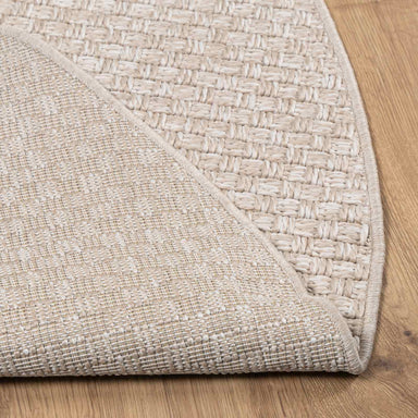 Vloerkleden Rond FARO Crème Ø 120 CM Polyester