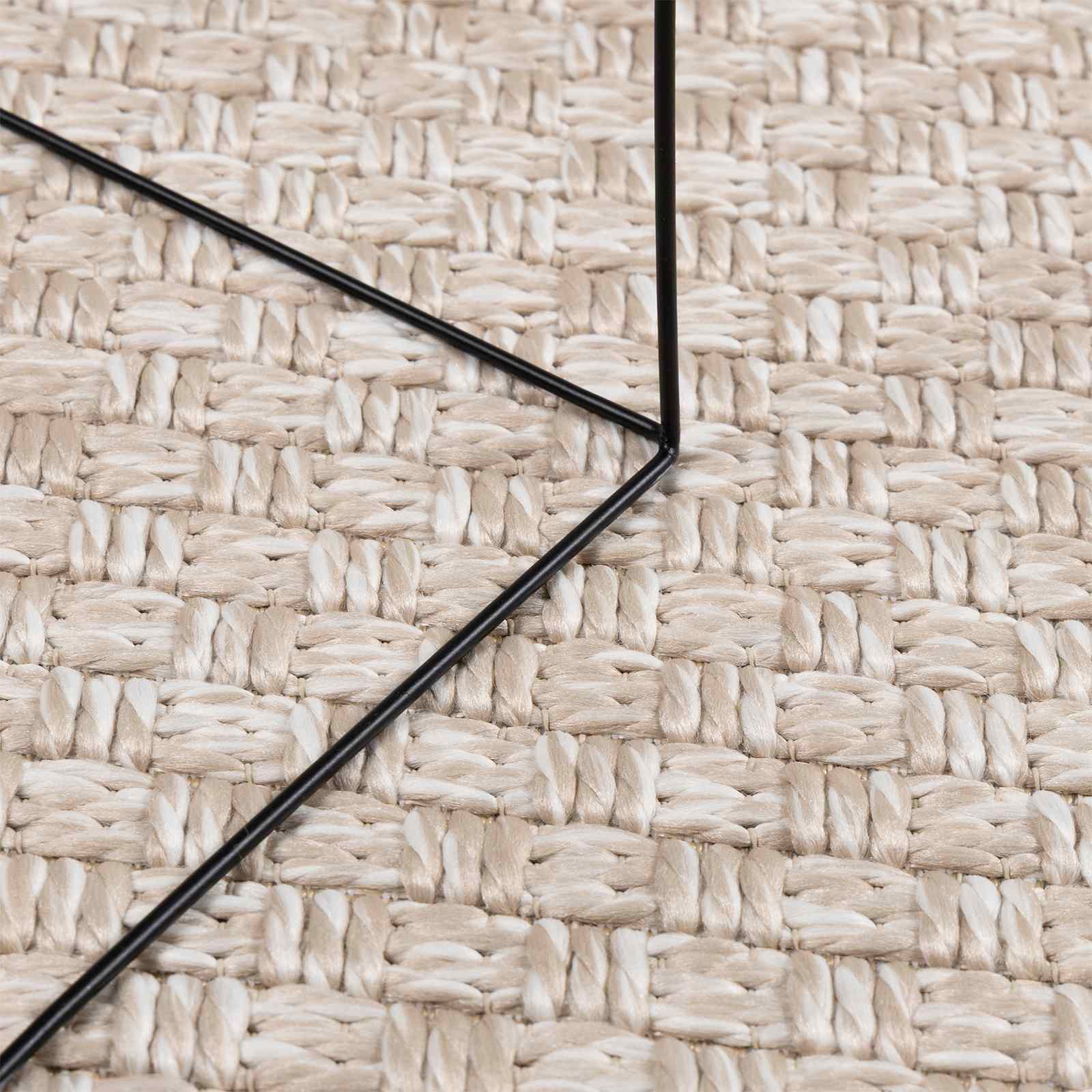 Vloerkleden Rond FARO Crème Ø 120 CM Polyester
