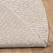 Vloerkleden Rond FARO Crème Ø 200 CM Polyester