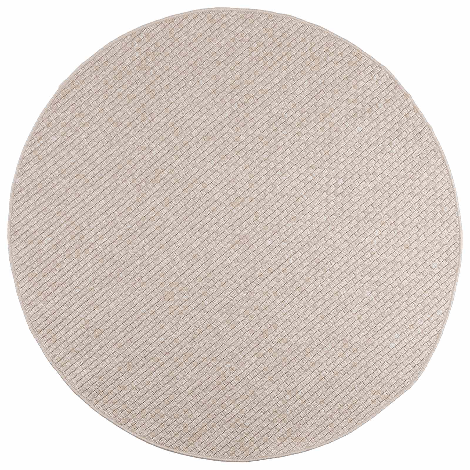 Vloerkleden Rond FARO Crème Ø 200 CM Polyester
