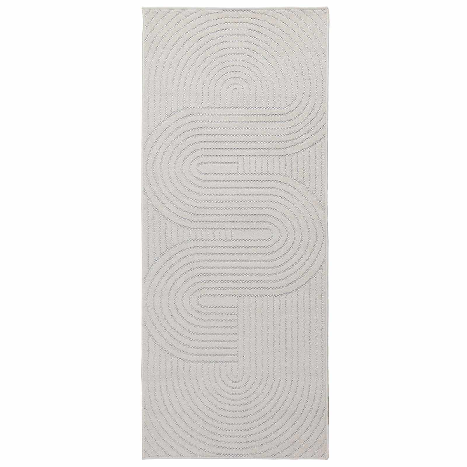 Vloerkleden Rechthoekig PALMERAS Crème 150 x 80 cm Polyester