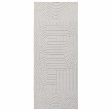 Vloerkleden Rechthoekig PALMERAS Crème 200 x 80 cm Polyester