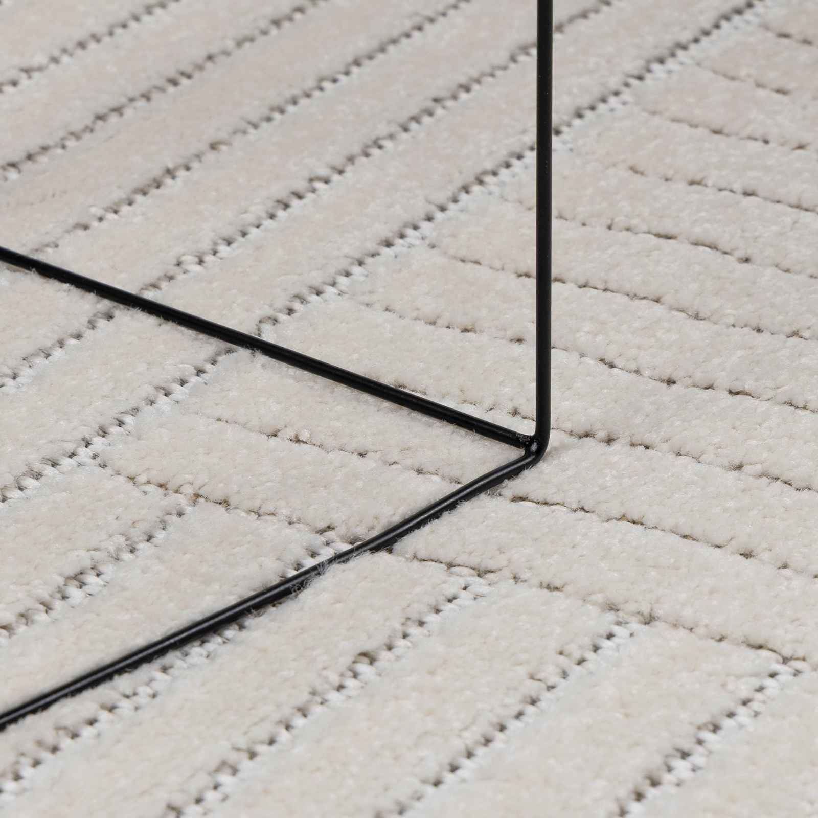 Vloerkleden Rechthoekig PALMERAS Crème 230 x 160 cm Polyester