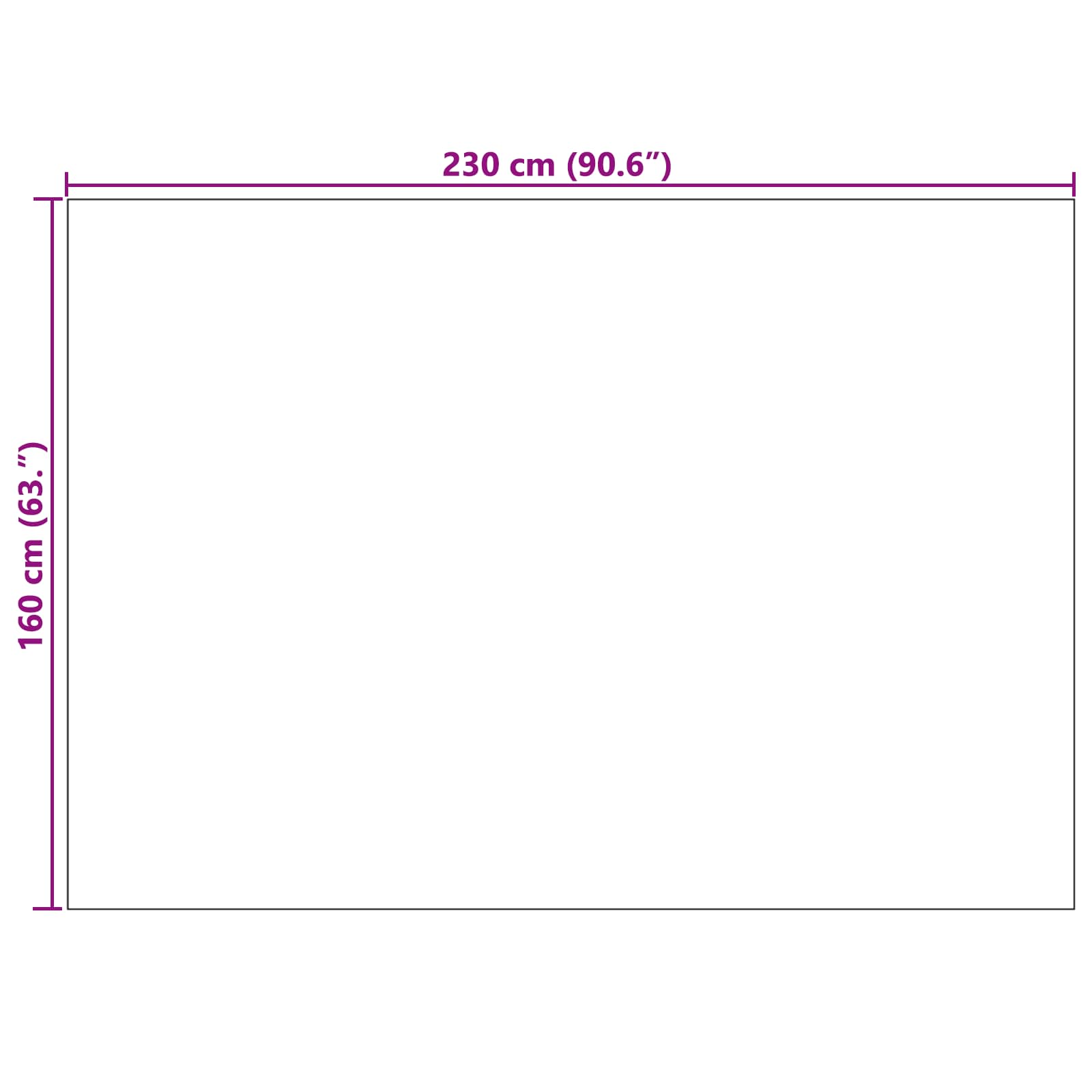 Vloerkleden Rechthoekig PALMERAS Crème 230 x 160 cm Polyester