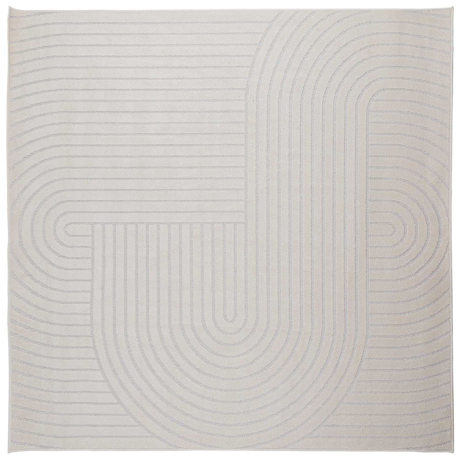 Vloerkleden Vierkant PALMERAS Crème 240 x 240 cm Polyester