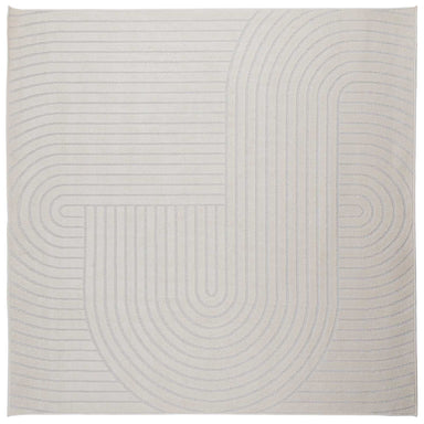 Vloerkleden Vierkant PALMERAS Crème 240 x 240 cm Polyester