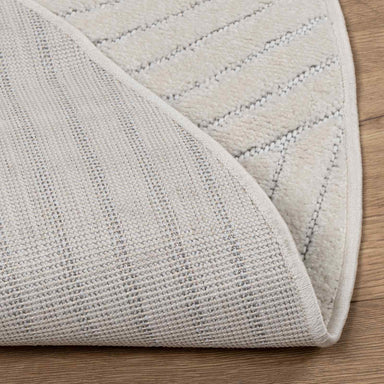 Vloerkleden Rond PALMERAS Crème Ø 200 CM Polyester