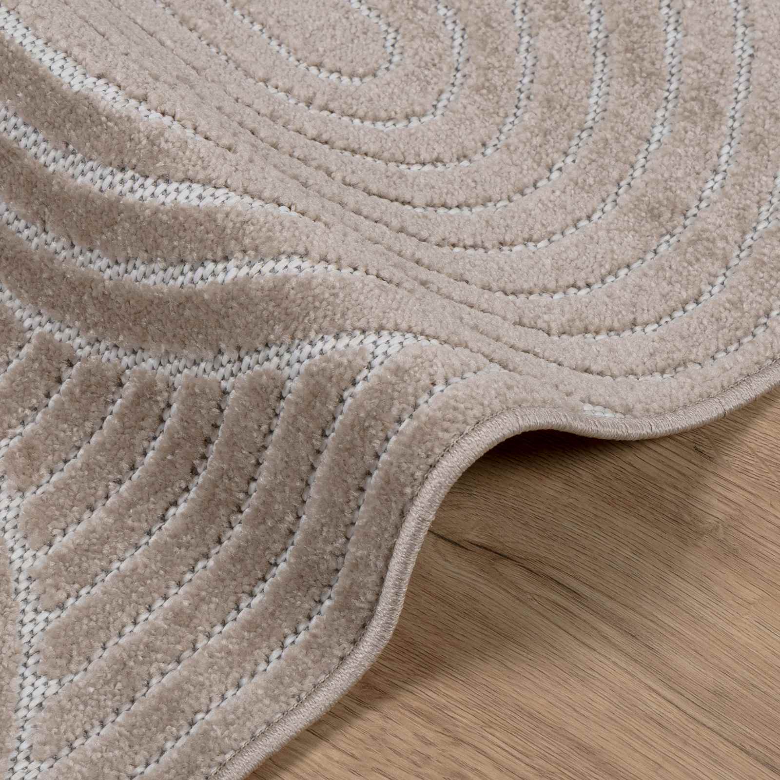 Vloerkleden Rechthoekig PALMERAS Beige 200 x 140 cm Polyester