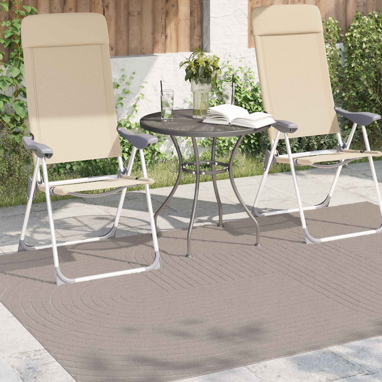 Vloerkleden Rechthoekig PALMERAS Beige 230 x 160 cm Polyester