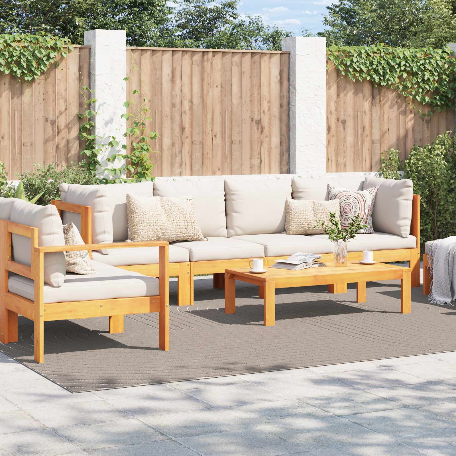 Vloerkleden Rechthoekig PALMERAS Beige 340 x 240 cm Polyester