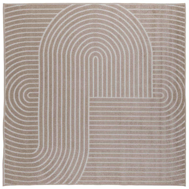 Vloerkleden Vierkant PALMERAS Beige 200 x 200 cm Polyester
