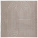 Vloerkleden Vierkant PALMERAS Beige 200 x 200 cm Polyester