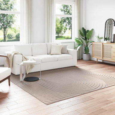 Vloerkleden Vierkant PALMERAS Beige 240 x 240 cm Polyester