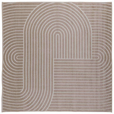 Vloerkleden Vierkant PALMERAS Beige 240 x 240 cm Polyester