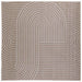 Vloerkleden Vierkant PALMERAS Beige 240 x 240 cm Polyester