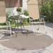Vloerkleden Rond PALMERAS Beige Ø 160 CM Polyester