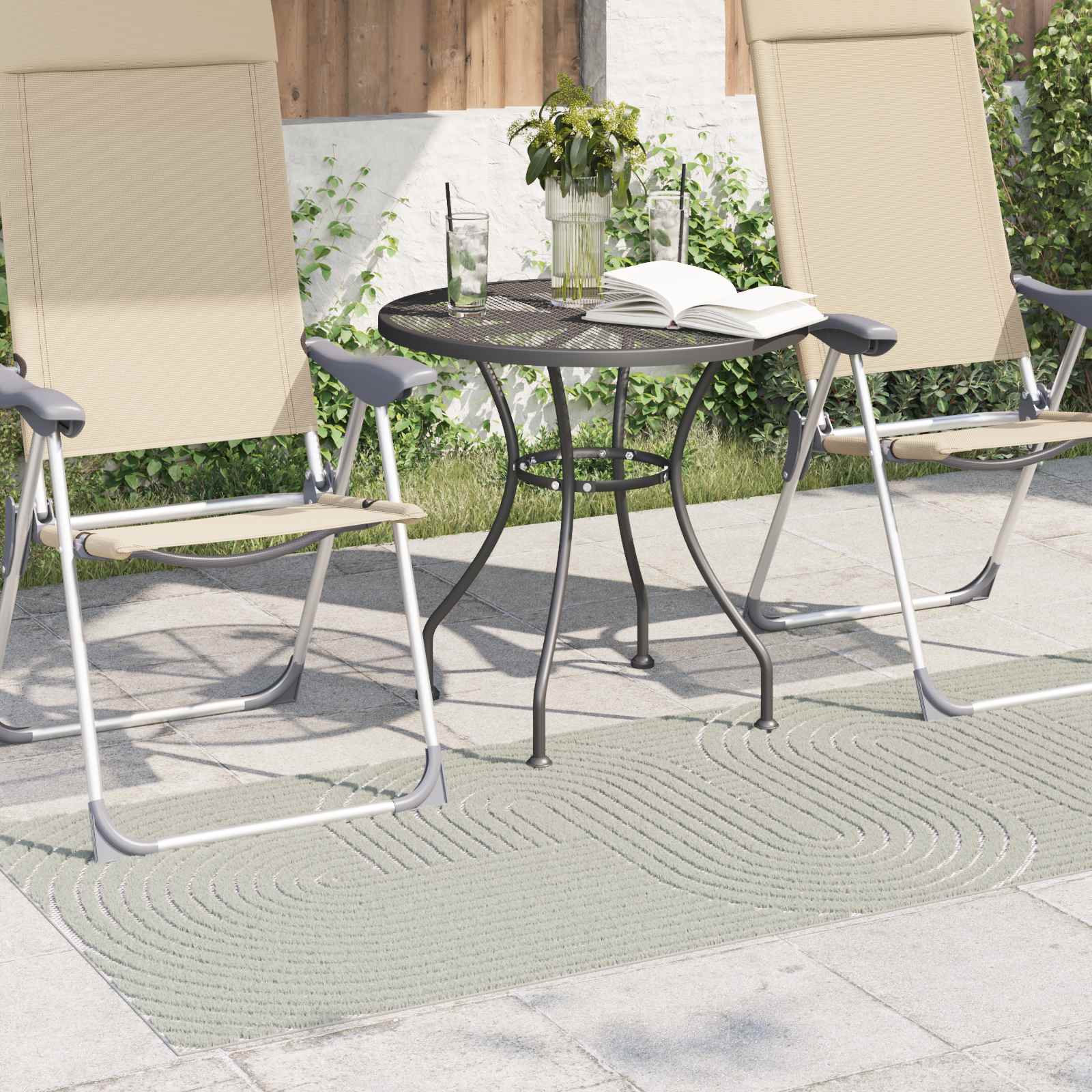 Vloerkleden Rechthoekig PALMERAS Groen 80 x 150 cm Polyester