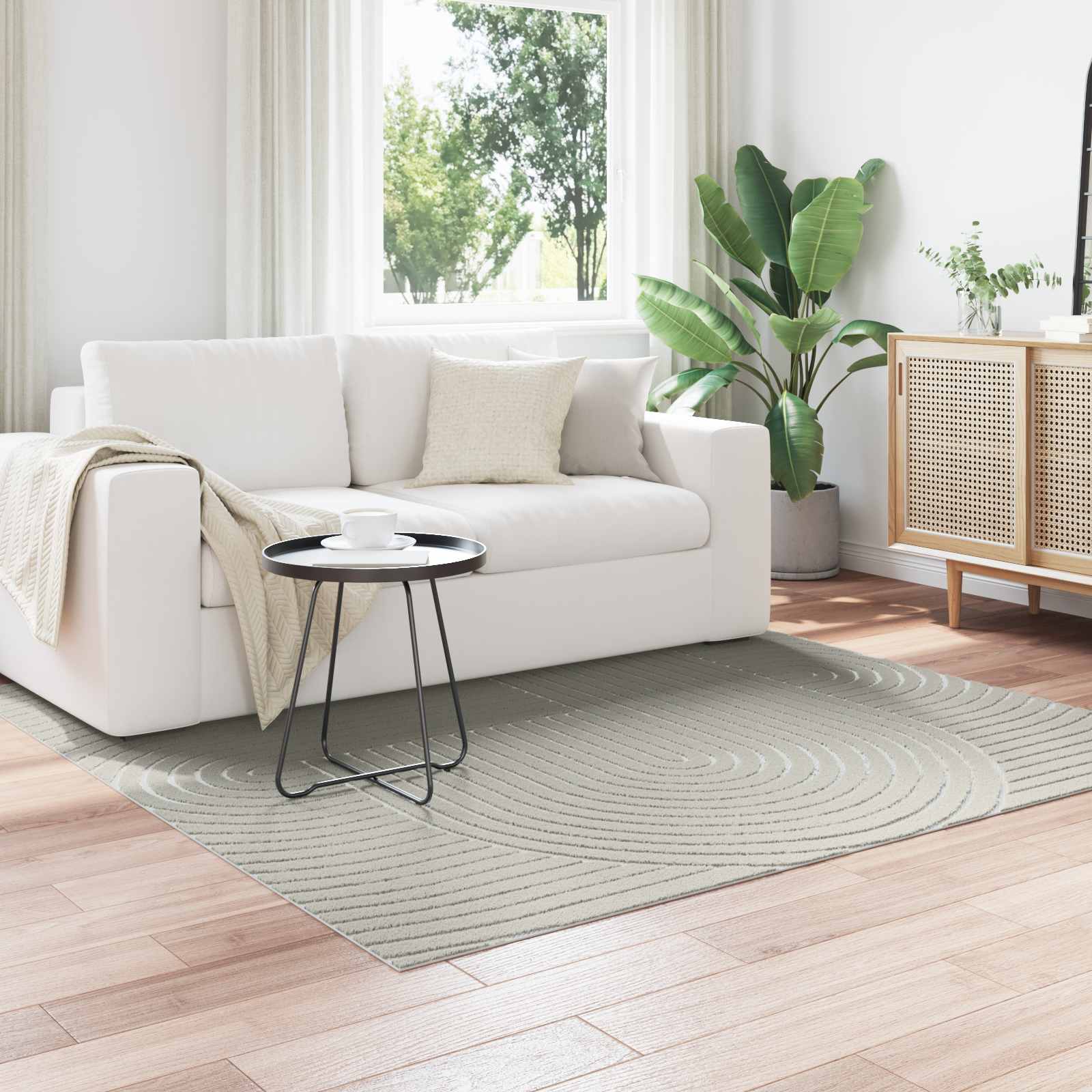 Vloerkleden Vierkant PALMERAS Groen 120 x 120 cm Polyester