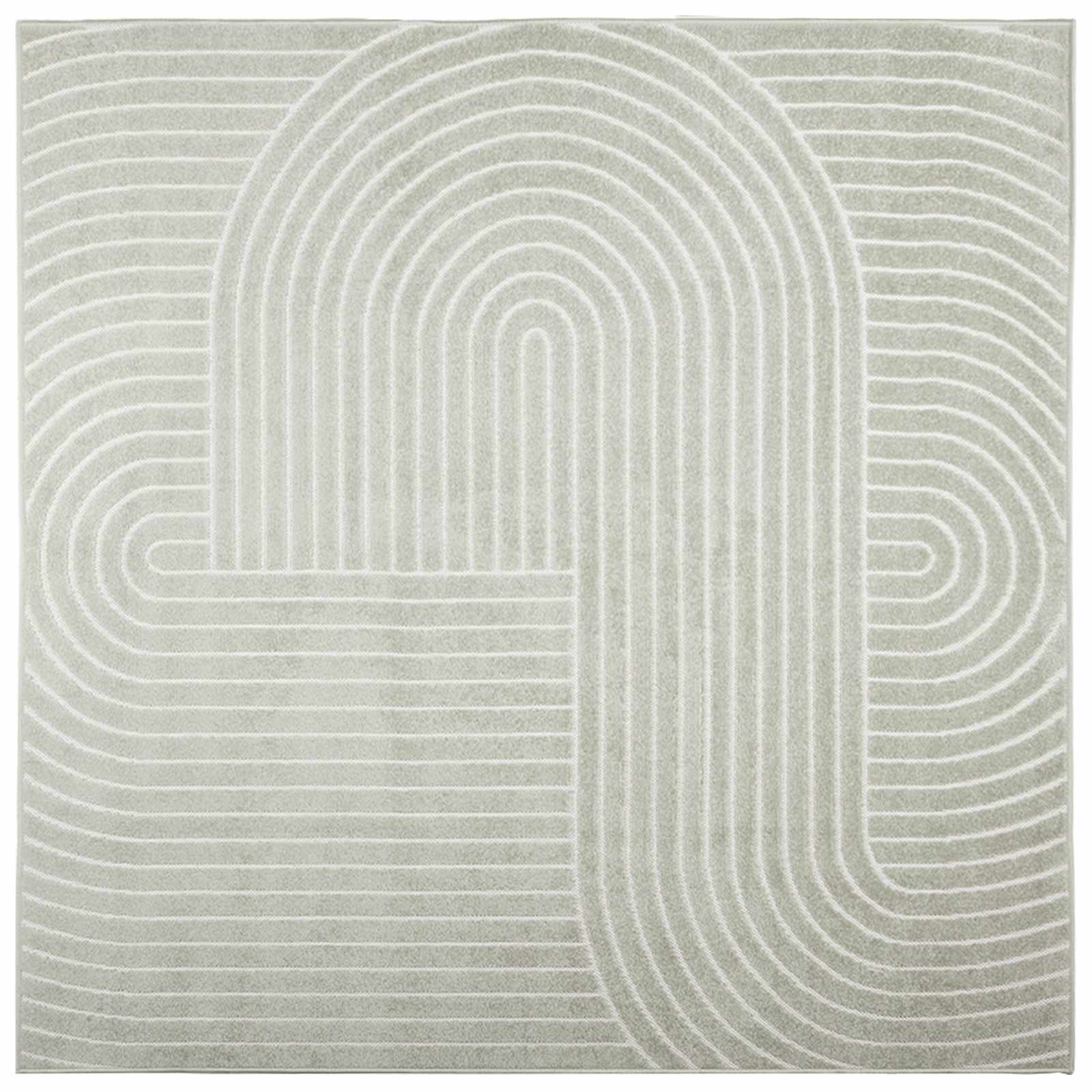 Vloerkleden Vierkant PALMERAS Groen 200 x 200 cm Polyester