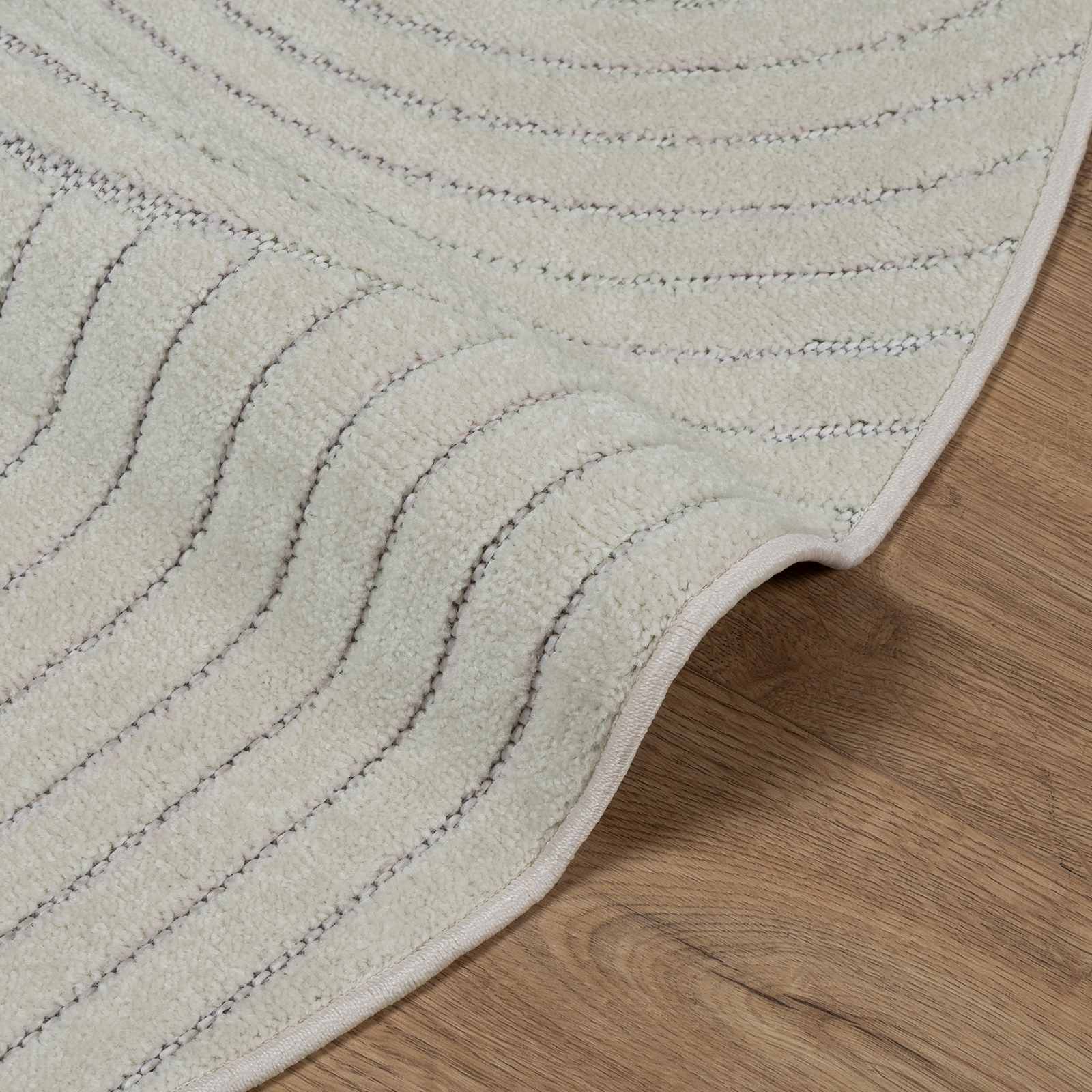 Vloerkleden Rond PALMERAS Groen Ø 160 CM Polyester