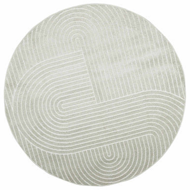 Vloerkleden Rond PALMERAS Groen Ø 160 CM Polyester