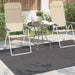 Vloerkleden PALMERAS Antraciet 200 x 140 cm Polyester
