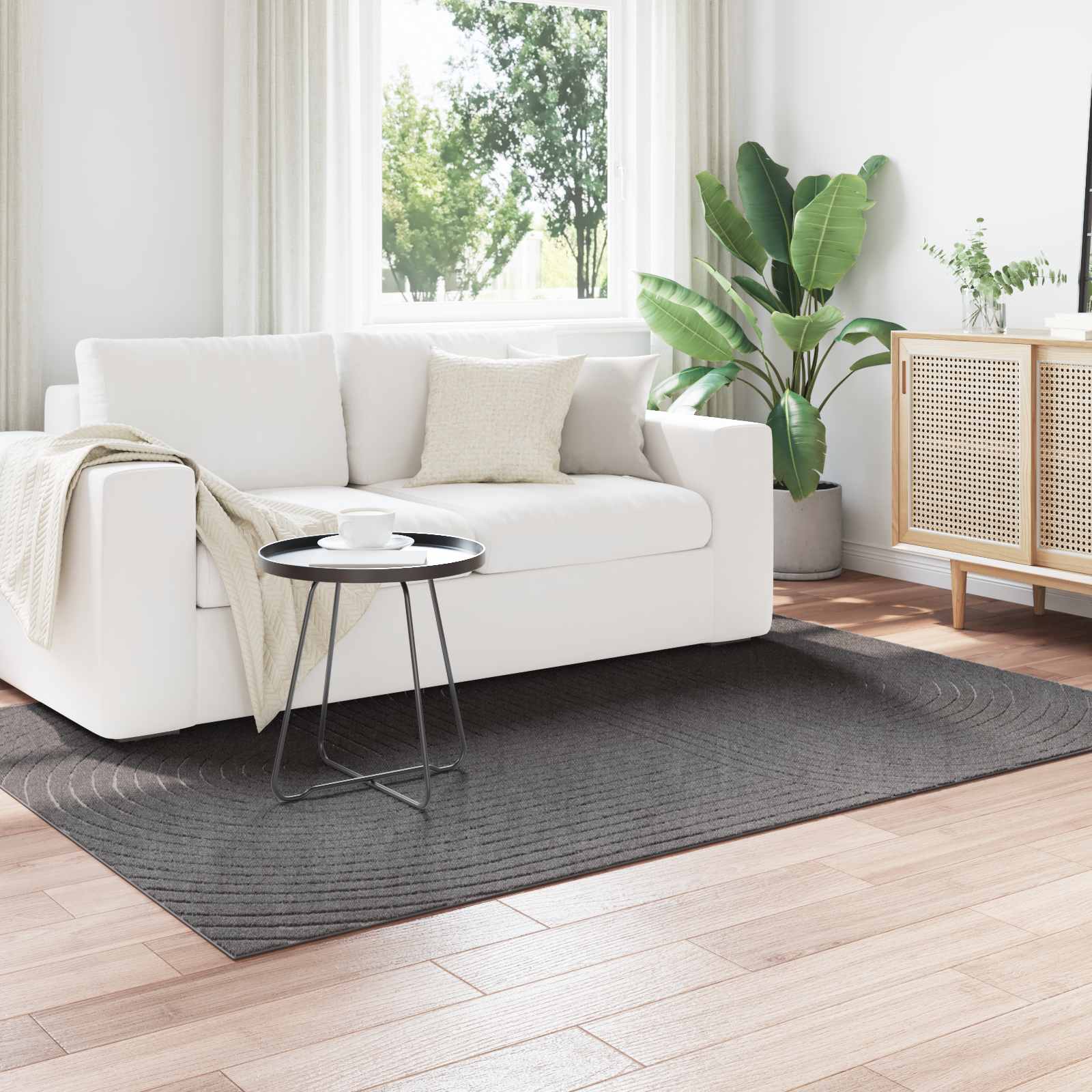 Vloerkleden PALMERAS Antraciet 230 x 160 cm Polyester