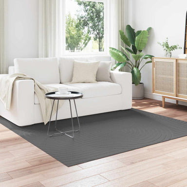 Vloerkleden Vierkant PALMERAS Antraciet 200 x 200 cm Polyester