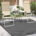 Vloerkleden Vierkant PALMERAS Antraciet 200 x 200 cm Polyester
