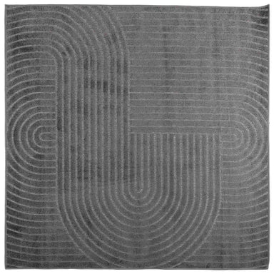 Vloerkleden Vierkant PALMERAS Antraciet 200 x 200 cm Polyester