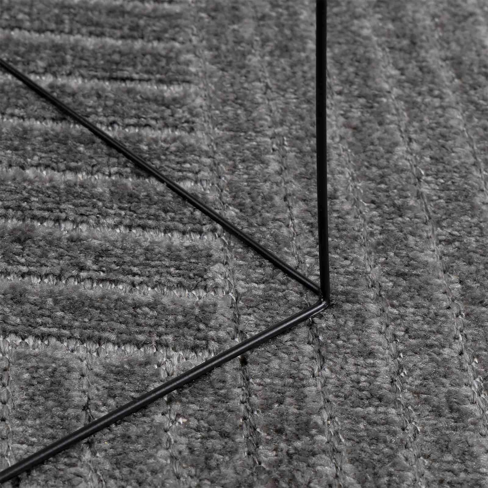 Vloerkleden Vierkant PALMERAS Antraciet 240 x 240 cm Polyester