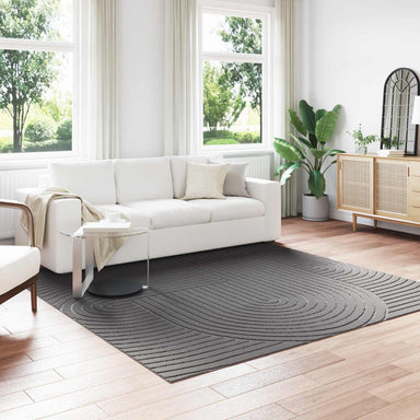 Vloerkleden Vierkant PALMERAS Antraciet 240 x 240 cm Polyester