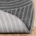 Vloerkleden Rond PALMERAS Antraciet Ø 200 CM Polyester