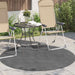 Vloerkleden Rond PALMERAS Antraciet Ø 200 CM Polyester