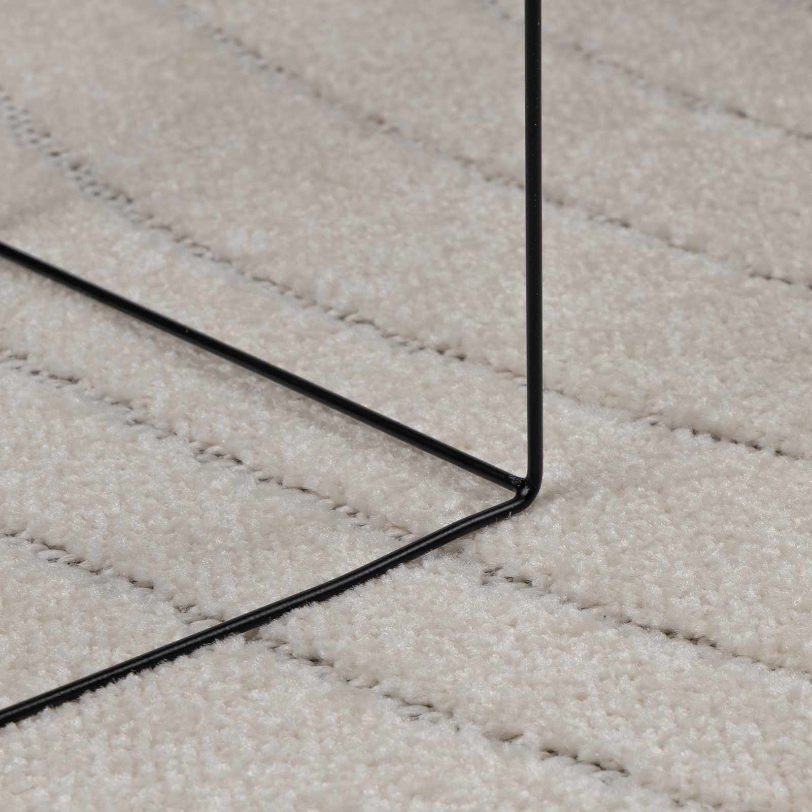 Vloerkleden Rechthoekig PALMERAS Crème 150 x 80 cm Polyester