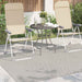 Vloerkleden Rechthoekig PALMERAS Crème 170 x 120 cm Polyester
